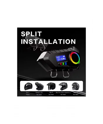Y30 Kask Kulaklık Bluetooth Motosiklet Kulaklık Rgb Radyolu Intercom