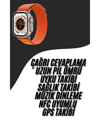 Yeni Nesil Akıllı Saat Çok Yönlü Titreşimli 49 MM Android ve İOS Uyumlu