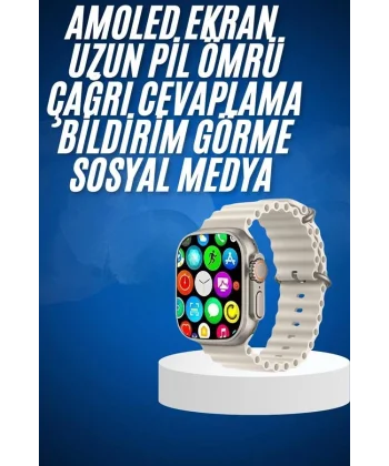 Yeni Nesil Bluetooth Bağlantılı Akıllı Saat Sosyal Medya Girişli Uyku Takibi