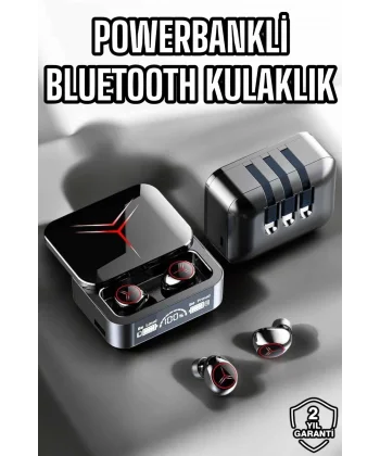 Yeni Nesil Powerbankli Bluetooth Bağlantılı Kablosuz Kulaklık