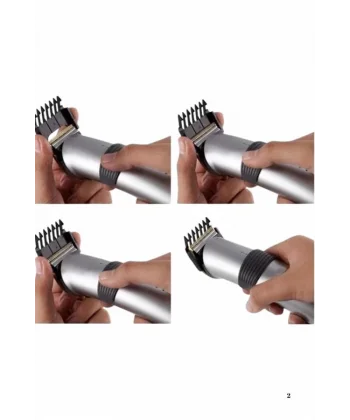 Yeni Nesil Profesyonel Şarjlı Saç Sakal Tıraş Makinesi Ayarlanabilir 4 Taraklı