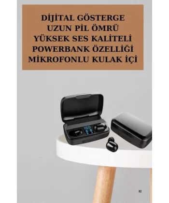 Yeni Nesil TWS Kablosuz Kulaklık Güçlü Batarya Yüksek Kalite Bluetooth 5.0 ANC Özelliği