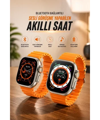 Yeni Nesil Ultra Akıllı Saat Adımsayar Uyku Takibi Nabız Sensörü