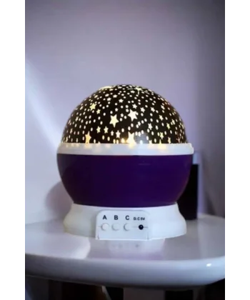 Yıldızlı Gökyüzü Projeksiyon Gece Lambası Hareketli Işık Şovu