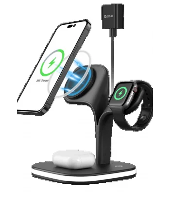 YM-UD22 Kablosuz Şarj Masaüstü Set - Siyah-(5796)