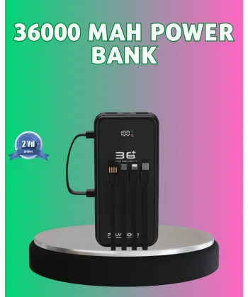 Yüksek Kapasite Taşınabilir Şarj Aleti Çoklu Kablo Çıkışlı