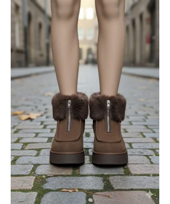 Zinya Kahverengi Süet Bot