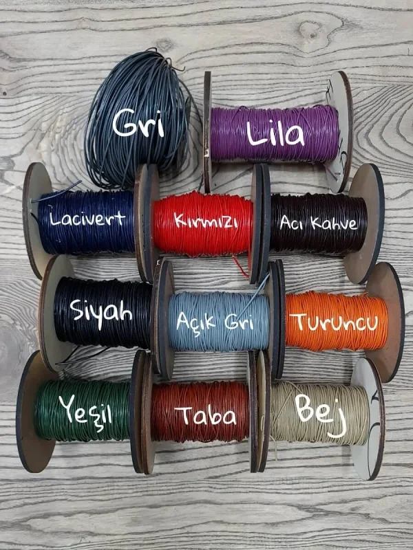 2mm Yuvarlak Deri Sırım