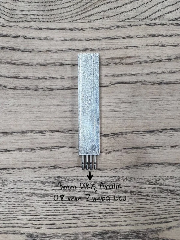 3mm Dikiş Aralıklı - 0.8mm Zımba - Uçlu 4lü Delme