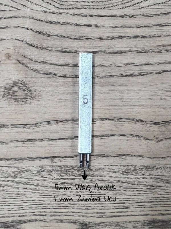 5mm Dikiş Aralıklı - 1mm Zımba Uçlu - 2li Delme