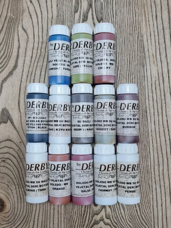 Derby Doledo Su Bazlı Vejetal Deri Boyaları (100ml)