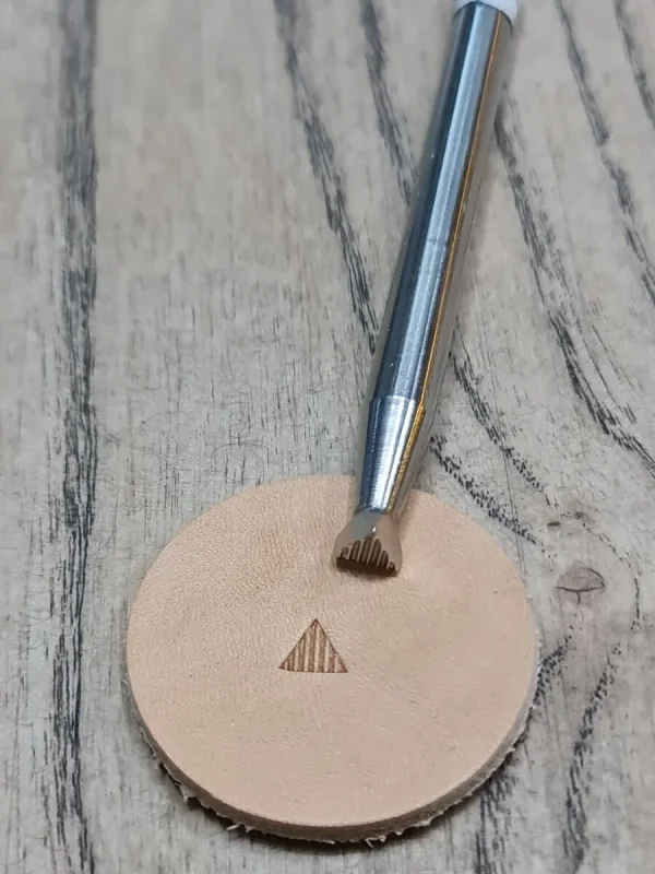 Deri Baskı VC-014 Üçgen Çizgili Stamp