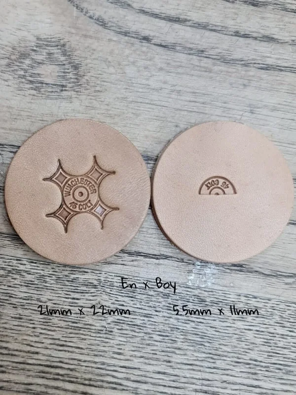 Deri Baskı VP357-358 Pirinc Stamp