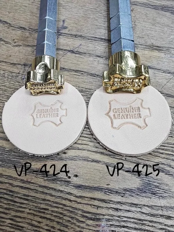 Deri Baskı VP424-425 Pirinc Stamp