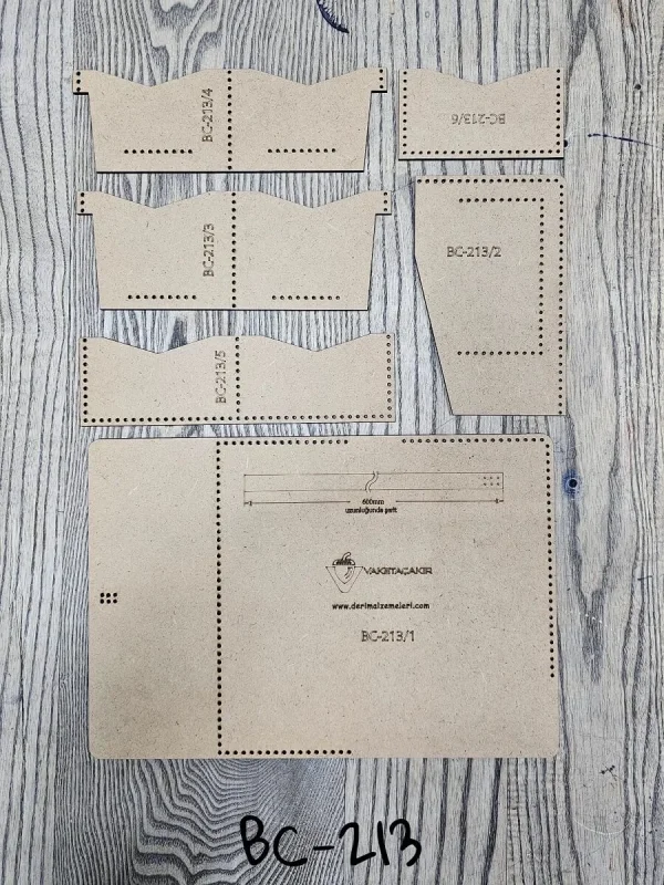 Deri BC213 Cüzdan Sablonu