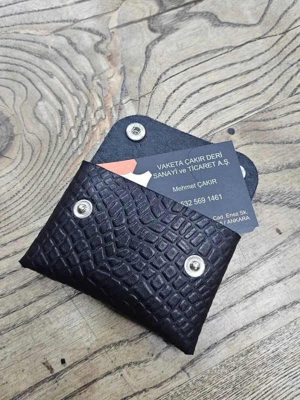 Deri BC270 Bozuk Para Cüzdan Sablon