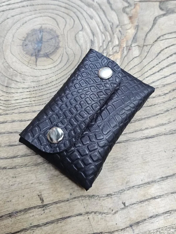 Deri BC270 Bozuk Para Cüzdan Sablon