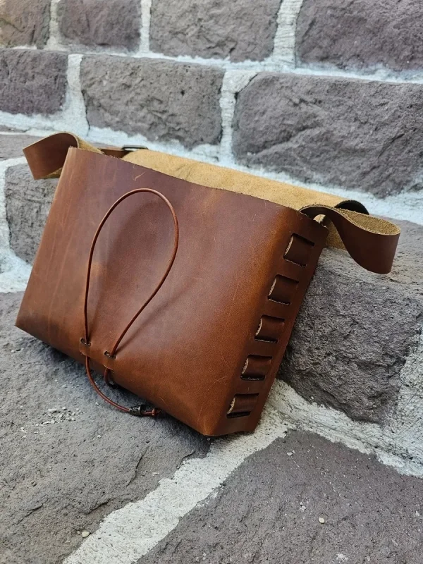 Deri CNT603 Canta Sablonu (TEK PARCA)