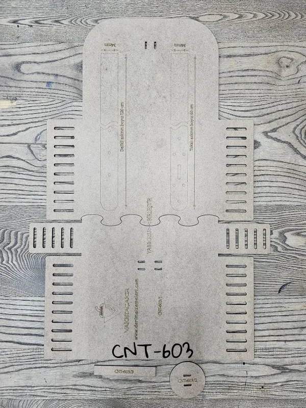 Deri CNT603 Canta Sablonu (TEK PARCA)