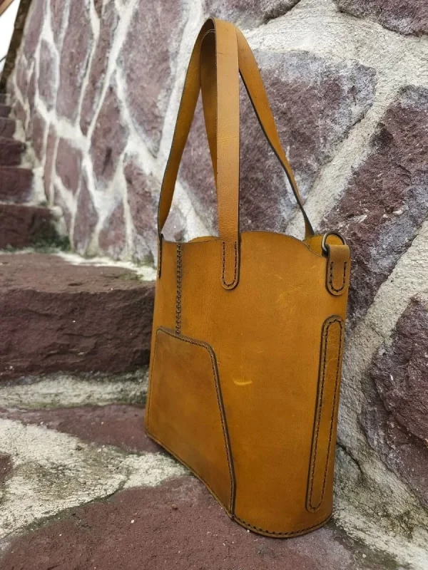 Deri CNT901 Canta Sablonu (PARCALI)