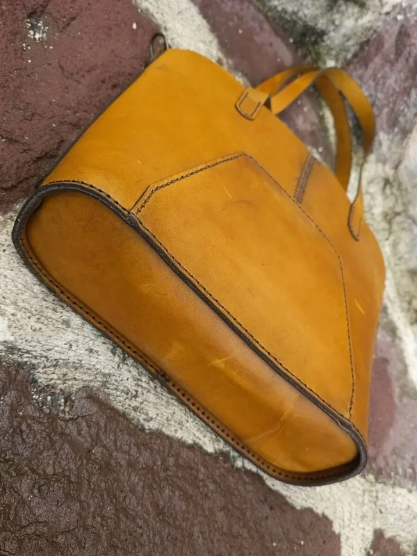 Deri CNT901 Canta Sablonu (PARCALI)