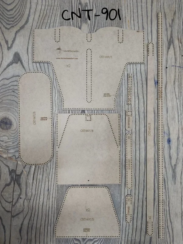 Deri CNT901 Canta Sablonu (PARCALI)