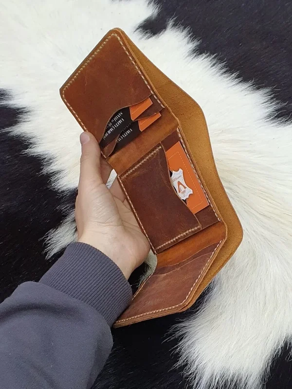 Deri EK209 Cüzdan Sablonu (UC KATLI)