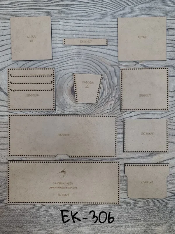 Deri EK306 Cüzdan Sablonu