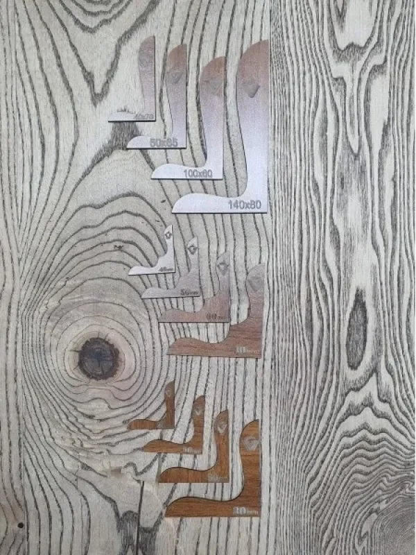 Deri Köşe Süsleme Cetvel Sablon