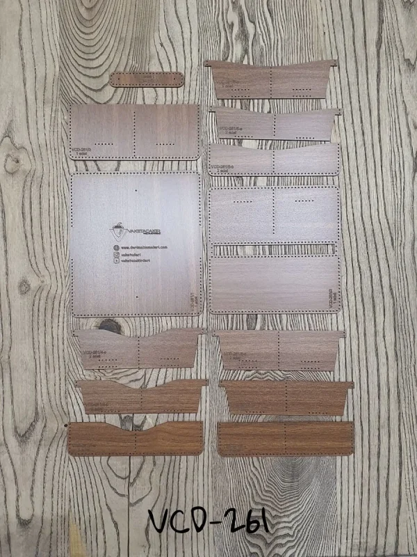 Deri VCD261 Cüzdan Sablonu