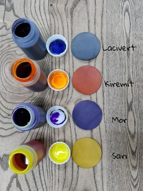 DERLY Color Su Bazlı Vejetal Deri Boyaları (100ml)