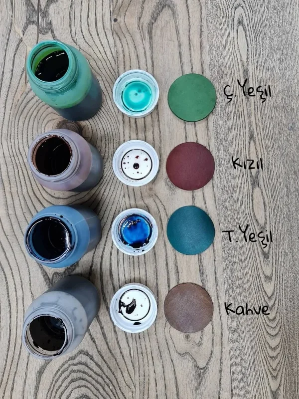 DERLY Color Su Bazlı Vejetal Deri Boyaları (250ml)