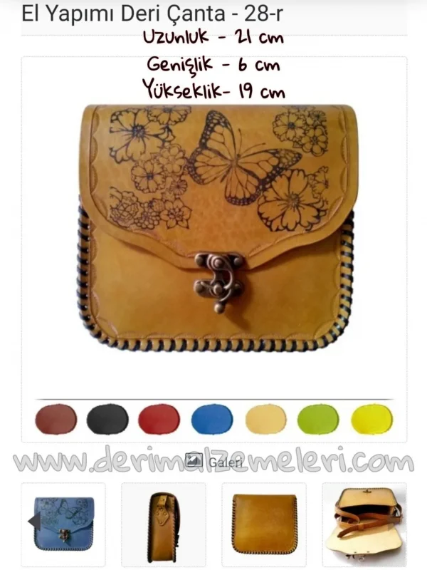 El Yapımı Deri Çanta 28-r