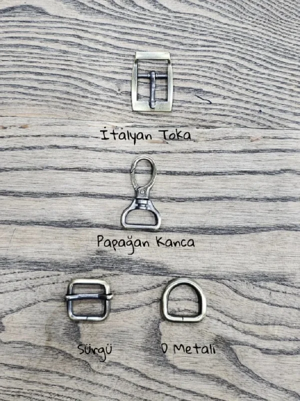 Fırçalı Antik 2 cm Metal Aksesuar