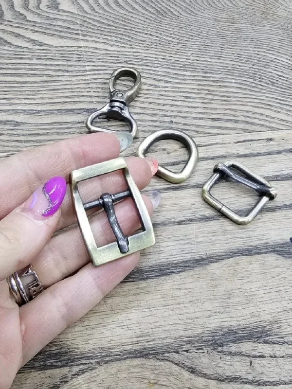 Fırçalı Antik 2 cm Metal Aksesuar