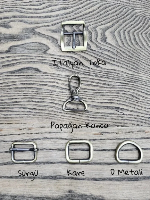 Fırçalı Antik 2.5 cm Metal Aksesuar