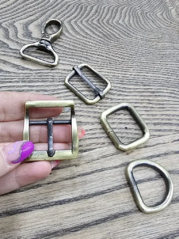 Fırçalı Antik 2.5 cm Metal Aksesuar