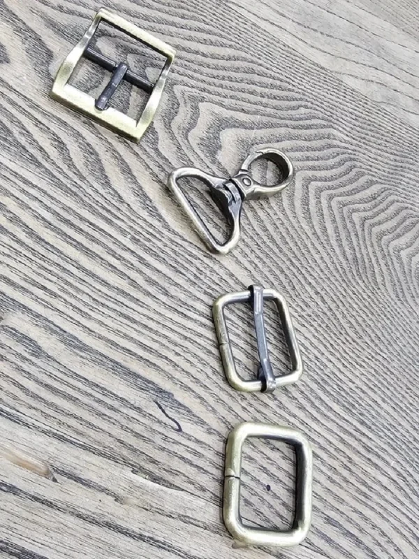 Fırçalı Antik 2.5 cm Metal Aksesuar