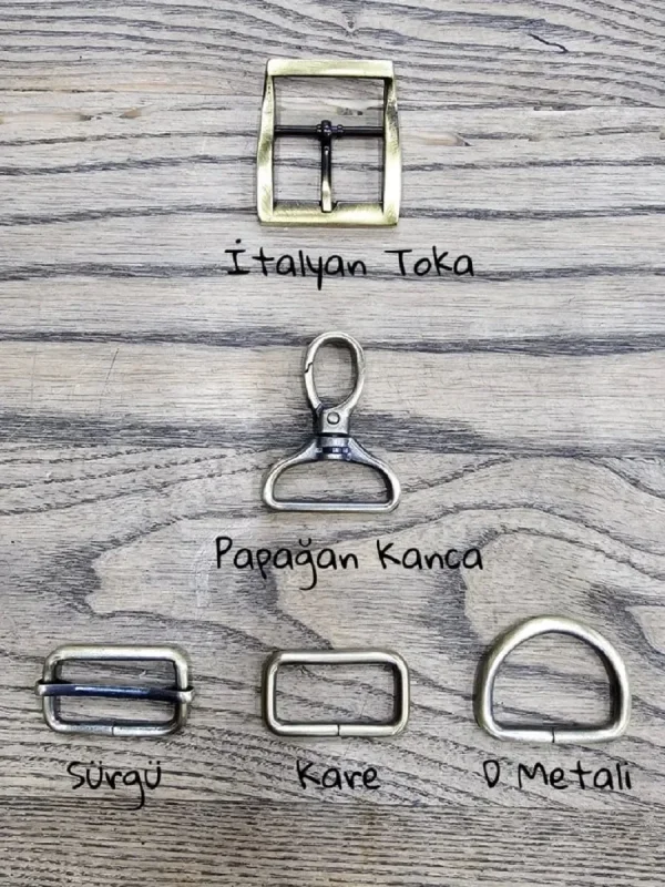 Fırçalı Antik 3 cm Metal Aksesuar