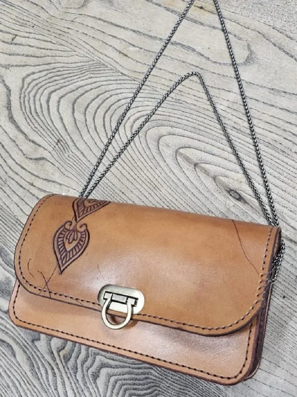 Fırçalı Antik Çanta Kilit Oval Vidalı