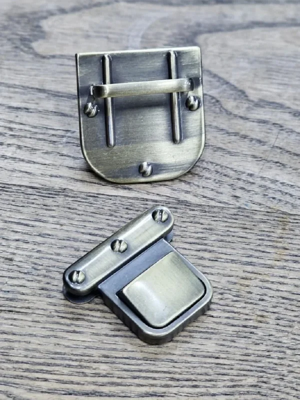 Fırçalı Antik Çanta Kilit Üç Noktalı