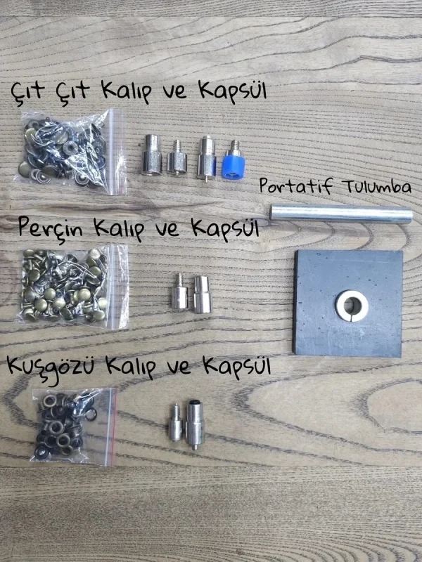 Portatif Perçin, Çıt çıt ve Kuşgözü Tulumba Seti
