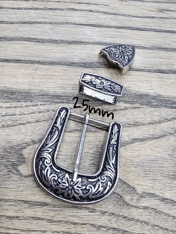 Süslü Nikel Kemer Tokası (25mm)