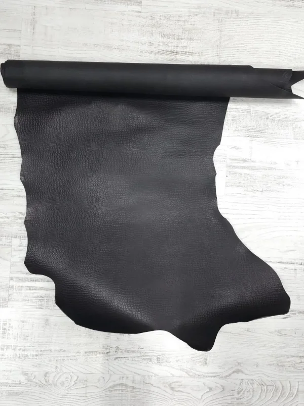 Vaketa Deri Baskılı Siyah