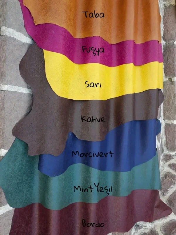 Vaketa Deri Çiçek Baskılı