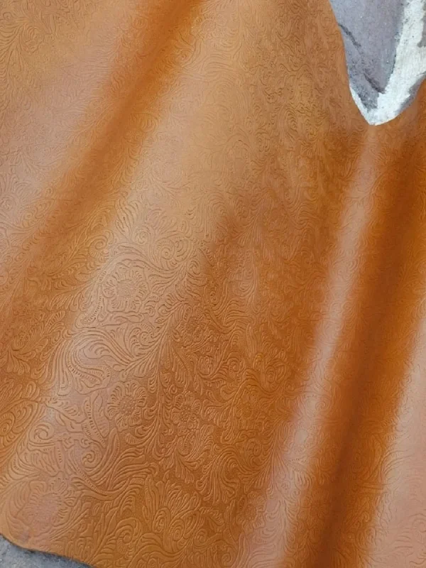 Vaketa Deri Çiçek Baskılı