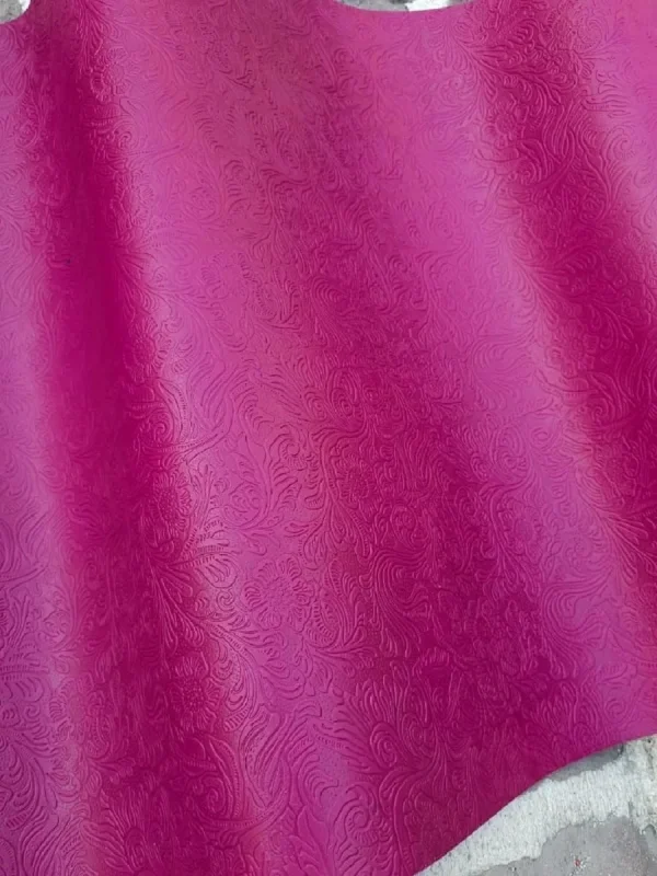 Vaketa Deri Çiçek Baskılı