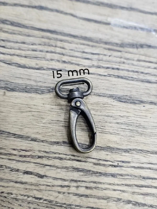 Yeni Zamak Kanca Papağan 15mm Antik