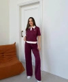 Bordo Miu Miu Modal İkili Takım