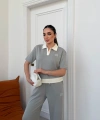 Gri Miu Miu Modal İkili Takım